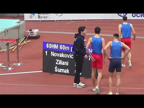 60m prepone [M], BRUNO DI GIUSTO i Igor Šumak - Dvoranski susret reprezentacija CRO-SLO-SRB 2026