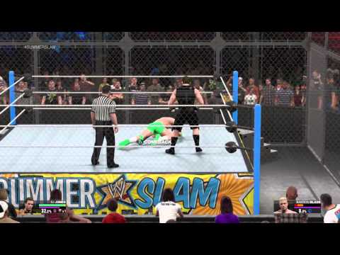 WWE 2K15 me killing barron blade