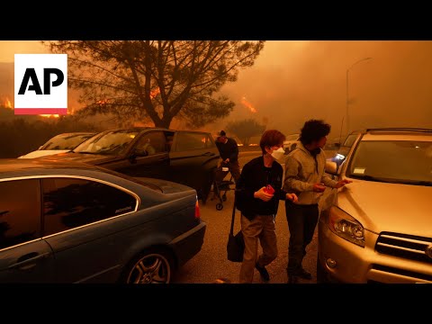 Video | Homes were burning when Pacific Palisades evacuation order came, AP finds