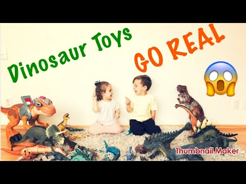 Dinosaur Escape Room | Dino Toys GO REAL | Giant T-Rex Dinosaur videos for children