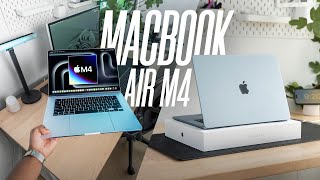 M4 MacBook Air Unboxing and Setup 2025 (Sky Blue)