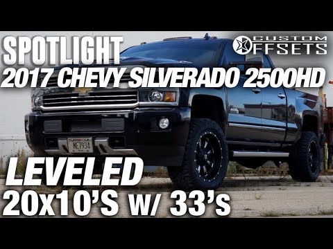 Spotlight - 2017 Chevy Silverado 2500HD, Leveled, 20x10 -12's, and 33's
