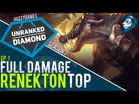FULL DAMAGE RENEKTON - Unranked to Diamond - Episode 1
