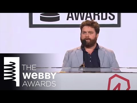 Zach Galifianakis’s 5-Word Speech at the 14th Annual Webby Awards