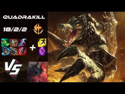 TOP Renekton vs Aatrox [QUADRAKILL] - EU Grandmaster Patch 14.6