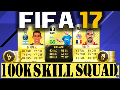INSANE 100K SKILL SQUAD ON FIFA 17! ft SIX 5* SKILLERS