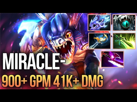 Miracle- 900+ GPM 41k+ DMG | IAS Slark Build Dota 2