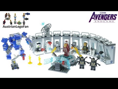 Vidéo LEGO Marvel 76125 : La salle des armures d'Iron Man