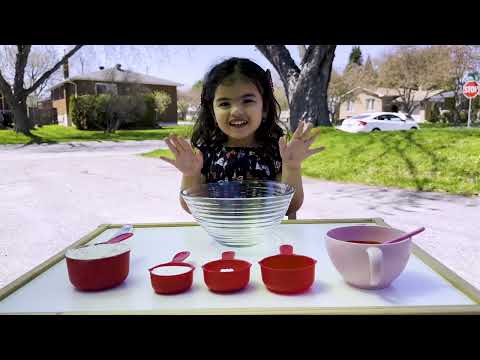 Learn how to make play dough with ezzah.