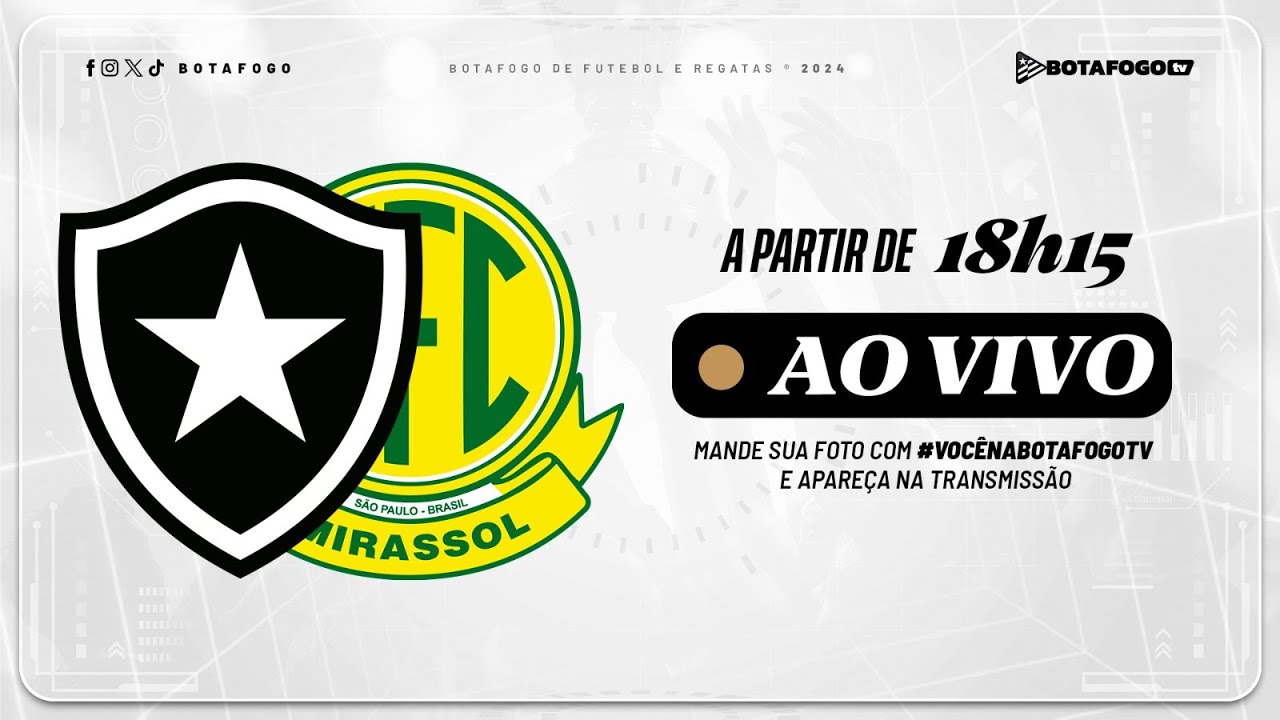 AO VIVO COM IMAGENS | Botafogo x Mirassol | Brasileiro Sub-23