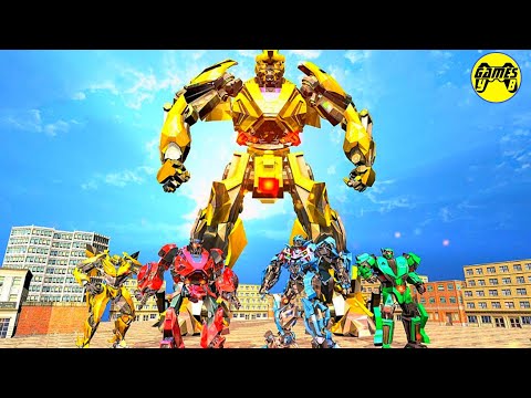 US Police Transform Robot Cop Wolf Attack: Futuristic Super Robot - Android Gameplay