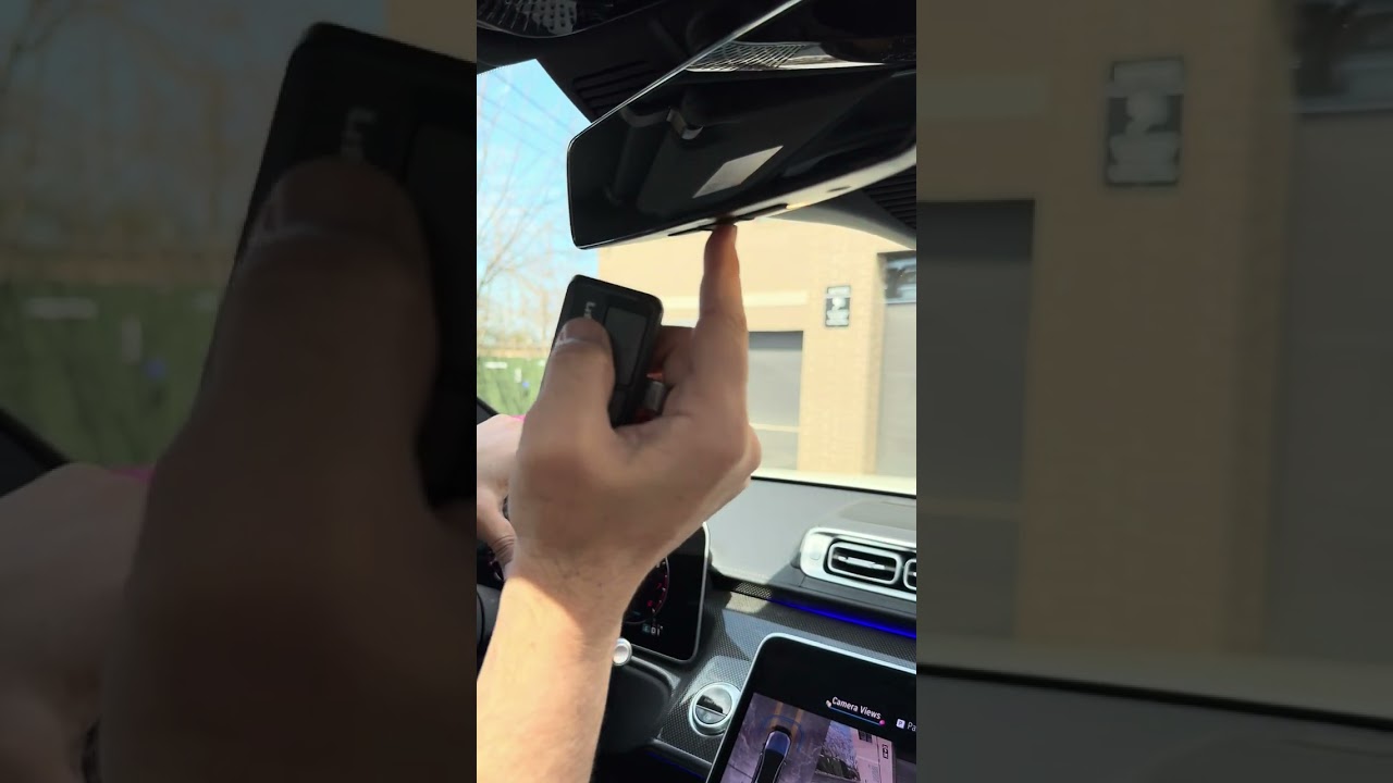 That how you pair the Garage Door opener to your Mercedes-Benz  #cars