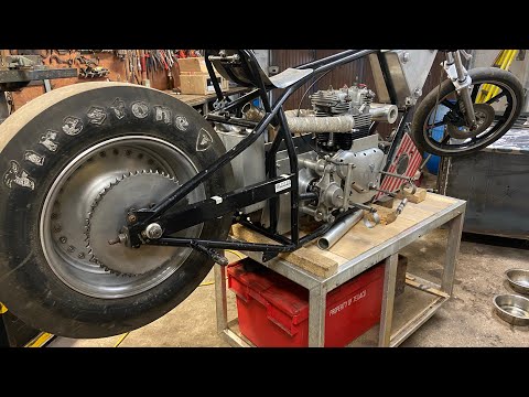 You never seen this before! South Bend lathe , building a Supercharged Triumph Drag bike 