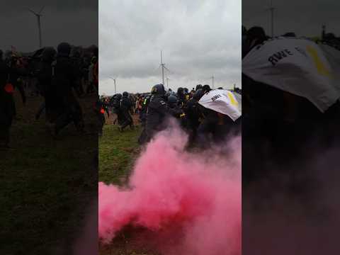 14.1.2023 Lützerath. Schwere Auseinandersetzung zwischen Aktivisten und Polizei