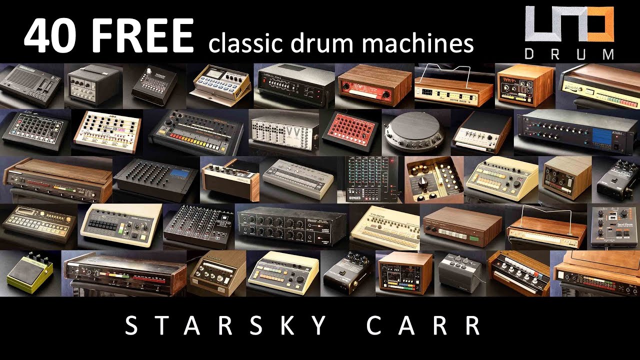 40 FREE classic drum machines for the UNO Drum