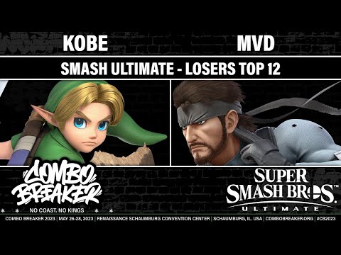 COMBO BREAKER 2023 LOSERS TOP 12 - Kobe (Young Link) vs MVD (Snake) - Smash Ultimate
