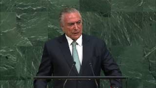 Michel Temer (Brazil) Addresses General Debate, 72nd Session