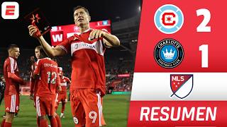 DEBUT SOÑADO. LEWANDOWSKI, HISTÓRICO. DOBLETE y VICTORIA del CHICAGO Fire vs CHARLOTTE FC | MLS