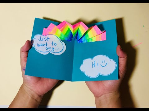 Rainbow Pop-Up Card with Art Explorium