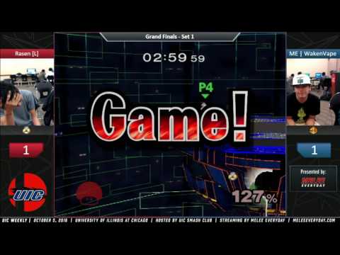 UIC Weekly [10/5/16] - WakenVape (Peach) vs. Rasen (Sheik) - SSBM - Grand Finals