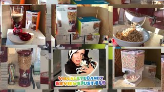 Zevro By Honey-Can-Do Dry Food Dispensers product review by ReviewsJust4U!