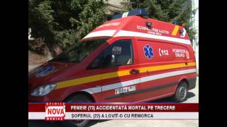 preview picture of video 'Accident mortal pe strada Cloşca - NovaTv Mediaş'