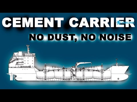 Design of cement carrier: Special vessel for hydrophobic dry cargoes transportation.