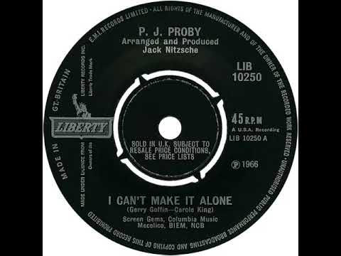 UK New Entry 1966 (326) P.J. Proby - I Can't Make It Alone