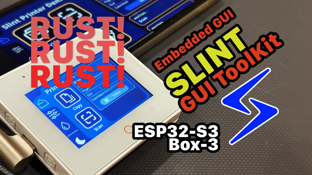Slint: GUI ToolKit, Preview with ESP32-S3-Box-3 #slint #RUST #GUI #Toolkit #embeddedprojects