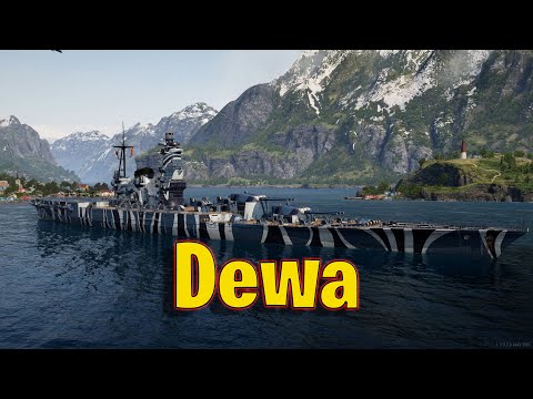 Meet The Dewa! Tier 8 Japanese Battleship in World of Warships Legends!