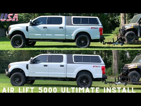 Air lift 5000 ultimate air bag  install  (2018 F250)
