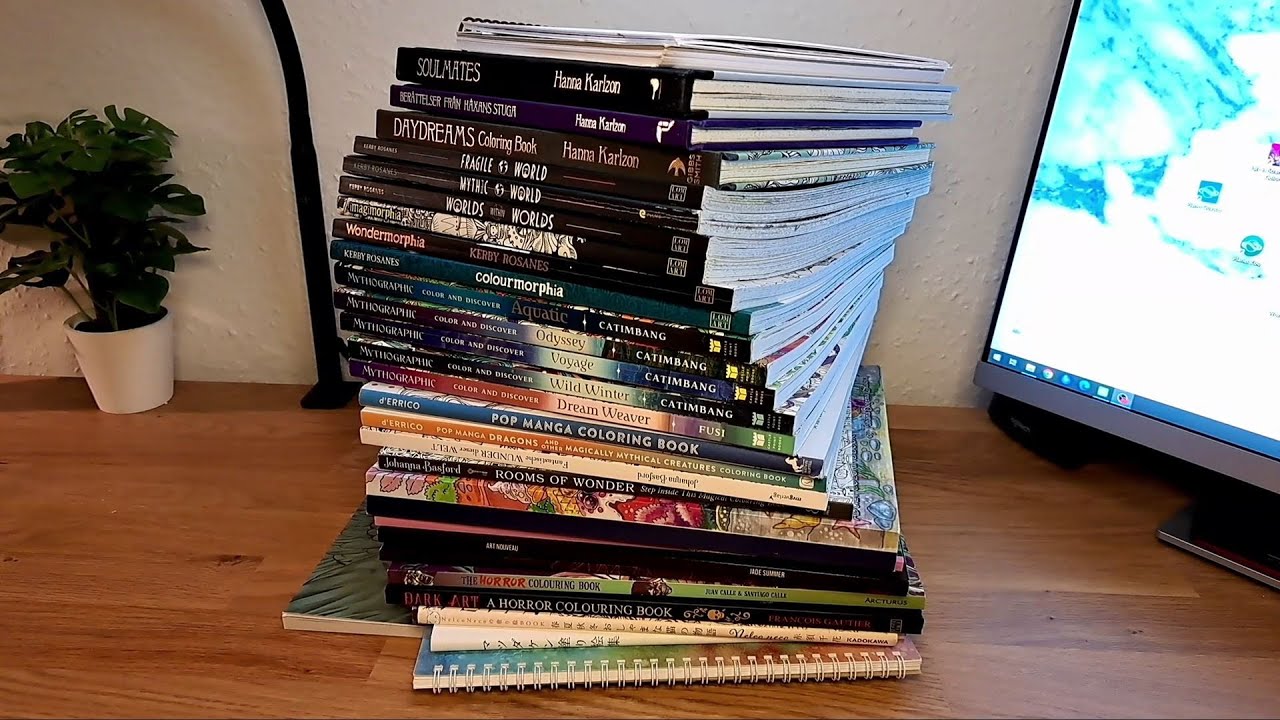 Watch video All finished pages in 2022 (Adult coloring books) Now All finished pages in 2022 (Adult coloring books)