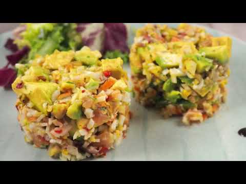 TARTAR de AGUACATE y SALMÓN ahumado ~ Idea de entrante y aperitivo