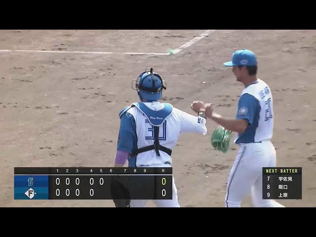 【ファーム】投手を助ける!! ファイターズ・宇佐見真吾 盗塁阻止!!  2023年5月9日 北海道日本ハムファイターズ 対 横浜DeNAベイスターズ