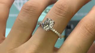 2 Carat Petite Oval Moissanite Engagement Ring Review by shopmoisanite.co.uk