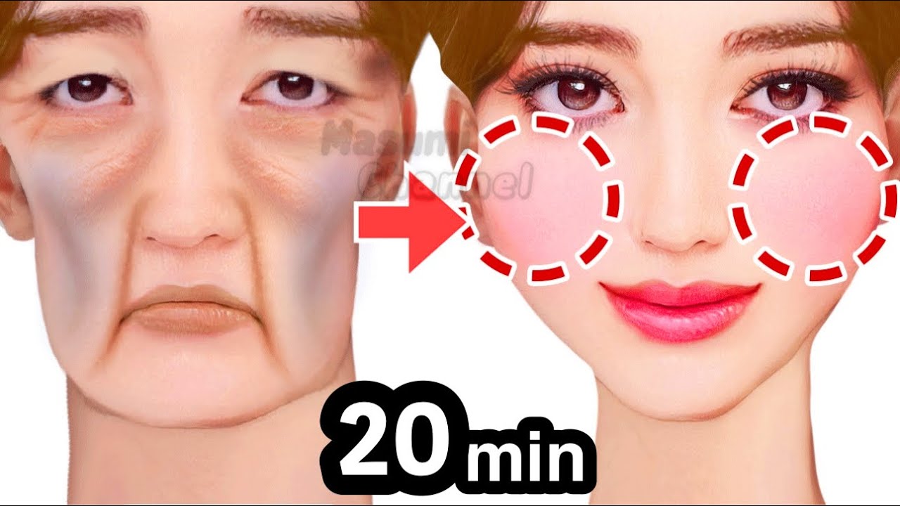 20mins🔥 Get Chubby Cheeks, Fuller Cheeks Naturally With This Exercise & Massage! Lift Sagging Cheeks