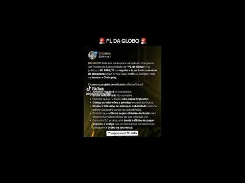 Pl 8889/2917 conhecida "pl da globo"