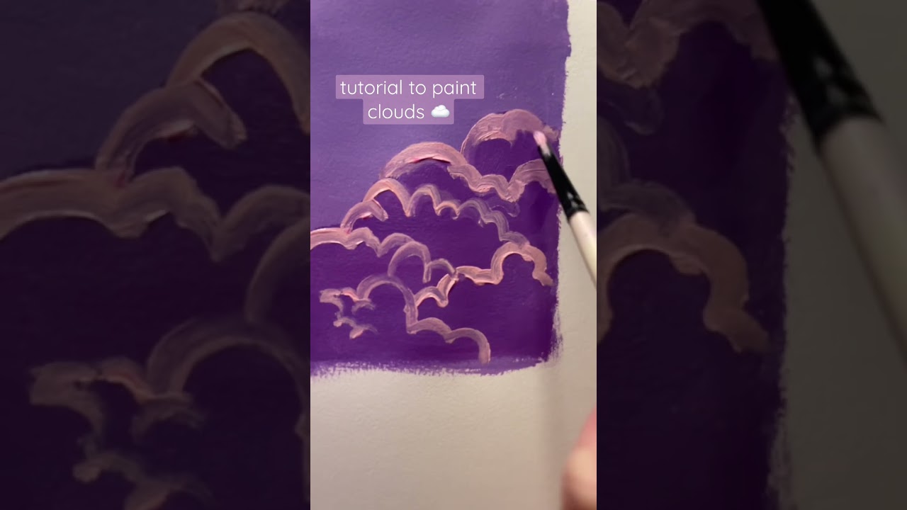 How to paint clouds ☁️