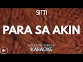 Sitti - Para sa Akin (Karaoke/Acoustic Version)