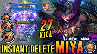 Download lagu 27 Kills!! Powerful Miya Instant Delete Enemies!! - Build Top 1 Global Miya ~ MLBB mp3