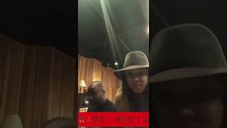 Tamia In The Studio Singing A Medley Of Songs