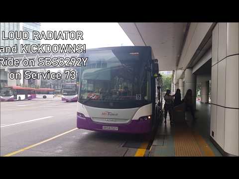 [SBST]LOUD RADIATOR and KICKDOWNS! Ride on SBS8292Y on Sevice 73 , Scania K230UB Euro 4