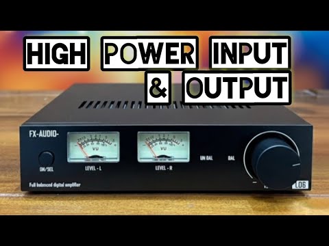 FX-AUDIO- L06 - Symmetrical amplifier with high-power connection | VU meters & direct circuit