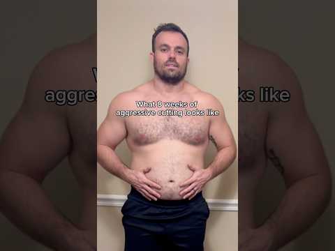 8 weeks of aggressive cutting #weightloss #fatloss #motivation #fitness #inspiration #gymlife #gym