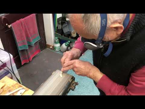 Re sharpening wooden pottery tools