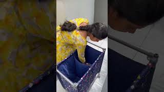 Amazon product Trolley laundry basket review | #shorts