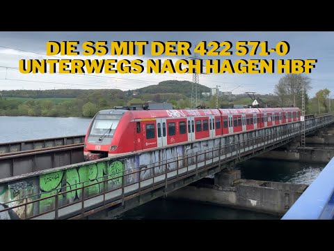 Die S5 mit der 422 571-0 unterwegs nach Hagen Hbf