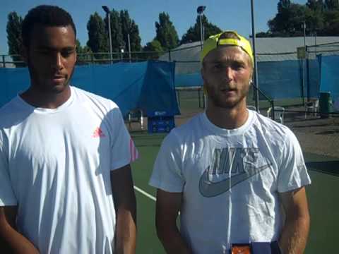 Ward-Hibbert and Broady after winning men's doubles title at Aegon GB Pro-Series Nottingham