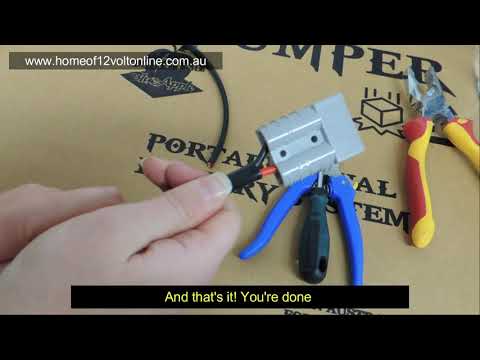 How to fit an Anderson connector / plug