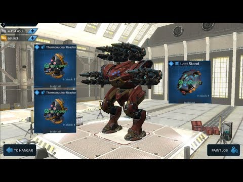 War Robots Spectre Scourge with 3 thermonuclear reactor maxed compilation. War Robots Test Server